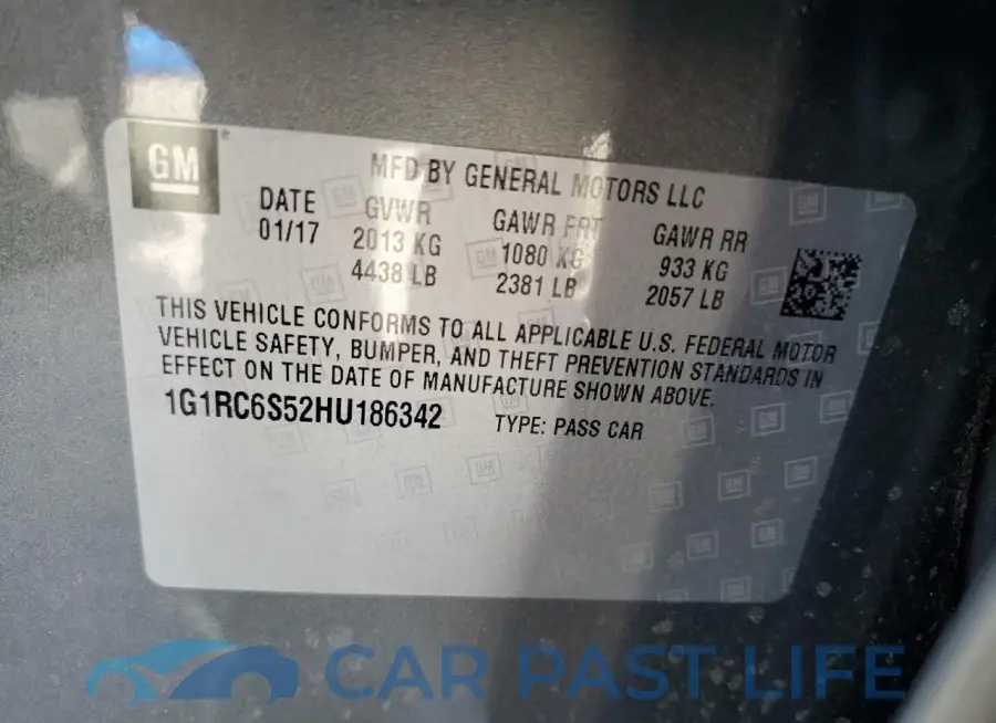 1G1RC6S52HU186342# 12