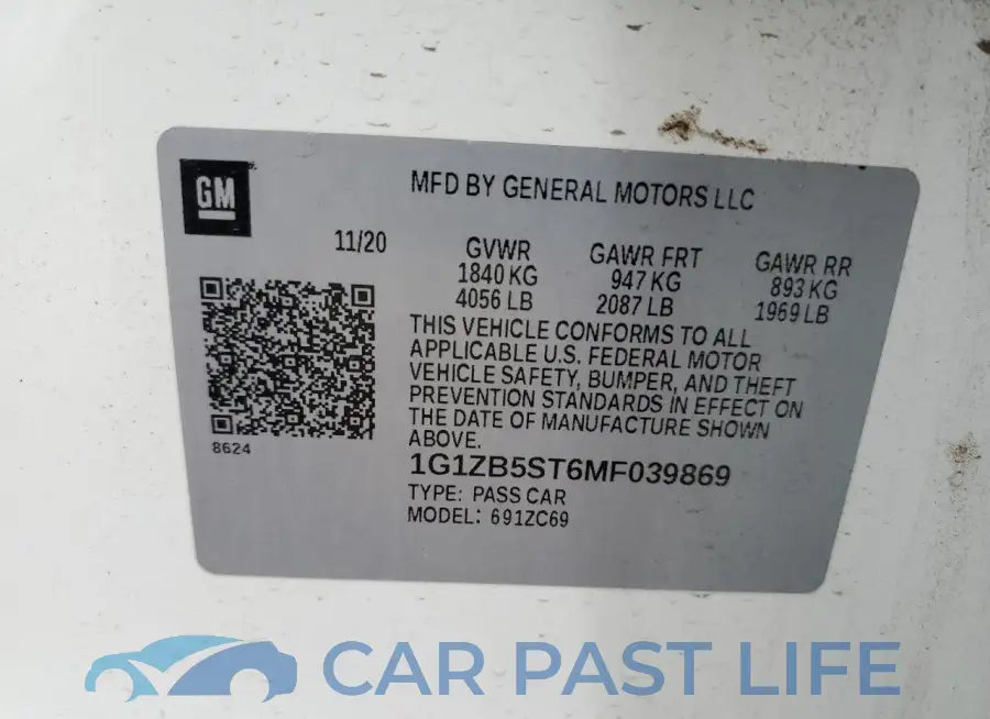 1G1ZB5ST6MF039869# 12