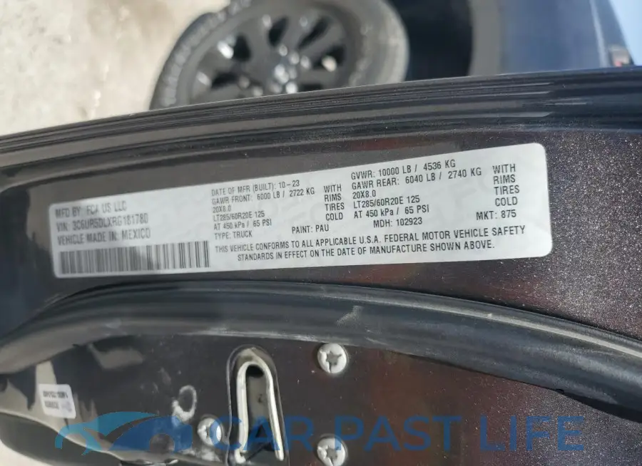 3C6UR5DLXRG181780# 13