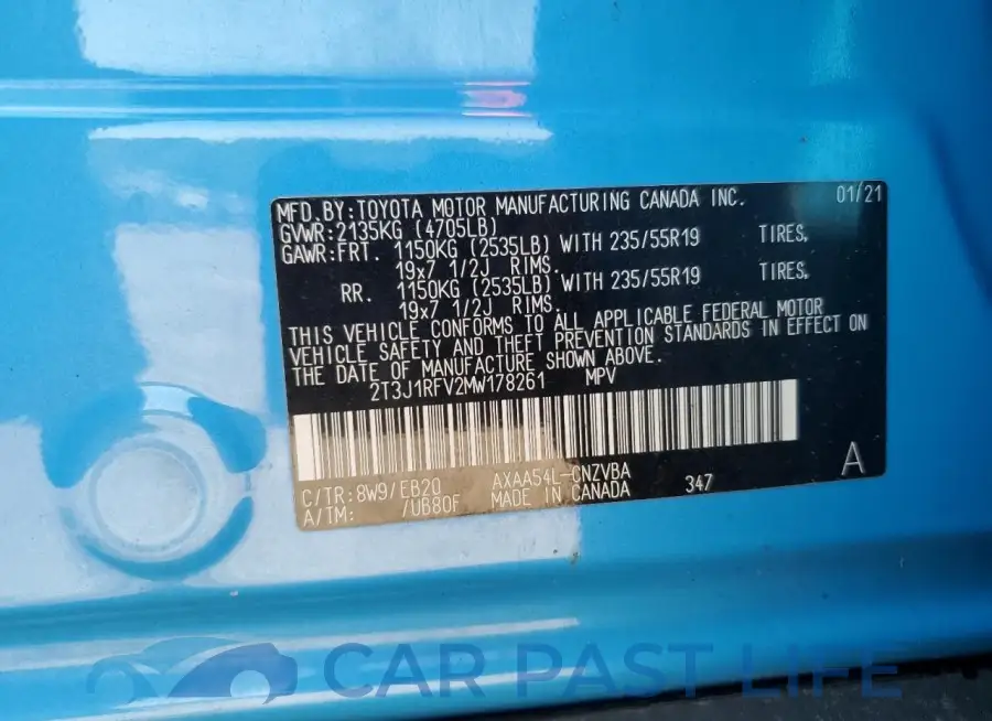 2T3J1RFV2MW178261# 13