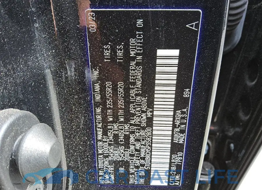 5TDXBRCH5PS582800# 13