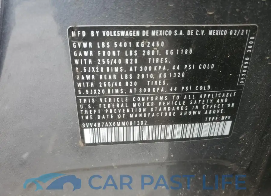 3VV4B7AX6MM081302# 13
