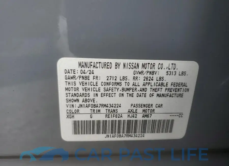 JN1AF0BA7RM434224# 13