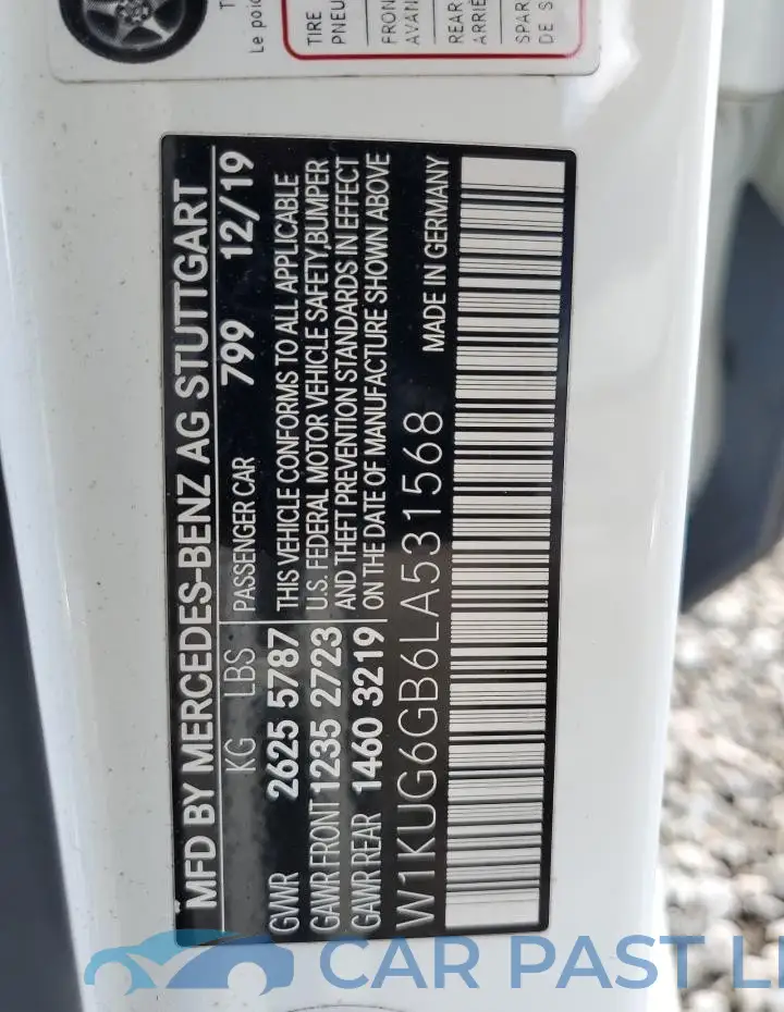 W1KUG6GB6LA531568# 13