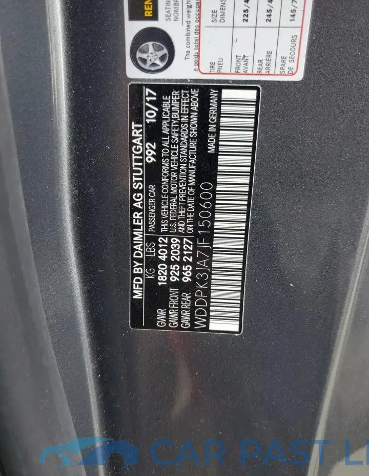 WDDPK3JA7JF150600# 12