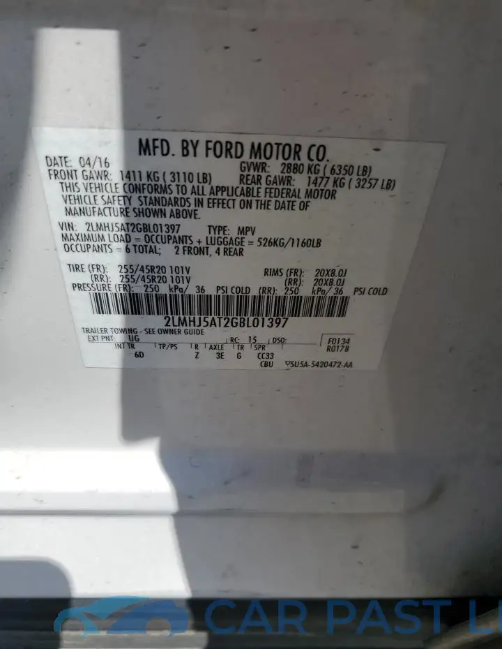 2LMHJ5AT2GBL01397# 13