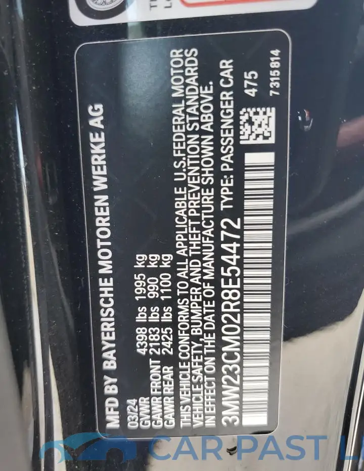 3MW23CM02R8E54472# 13