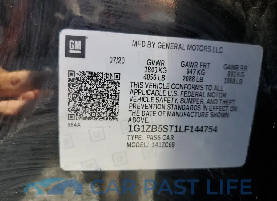1G1ZB5ST1LF144754# 12
