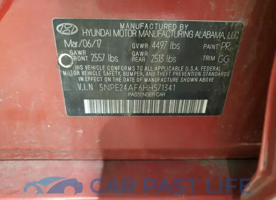 5NPE24AF6HH571341# 12