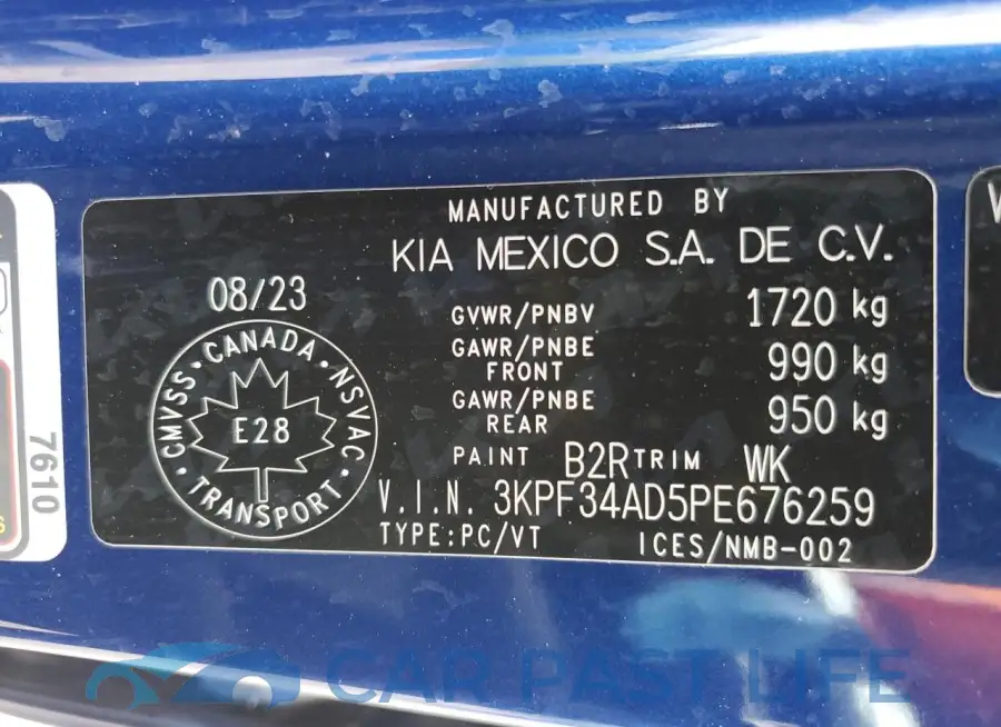 3KPF34AD5PE676259# 12