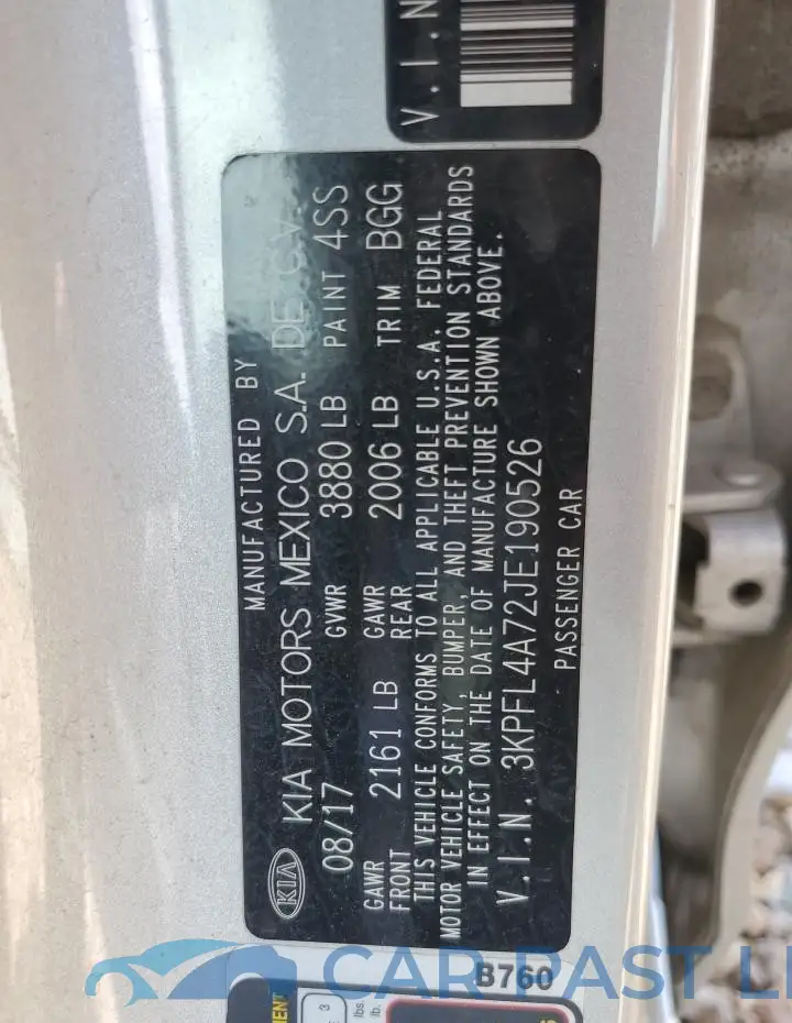 3KPFL4A72JE190526# 12