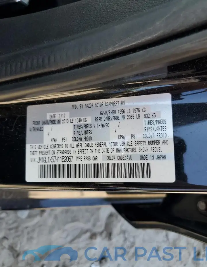 JM1GL1X57H1152067# 12