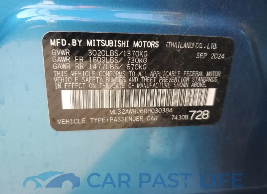 ML32AWHJ6RH030384# 12