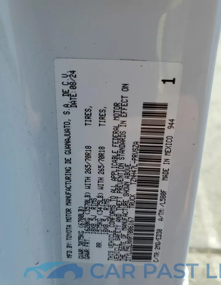 3TYLC5LNXRT006167# 13