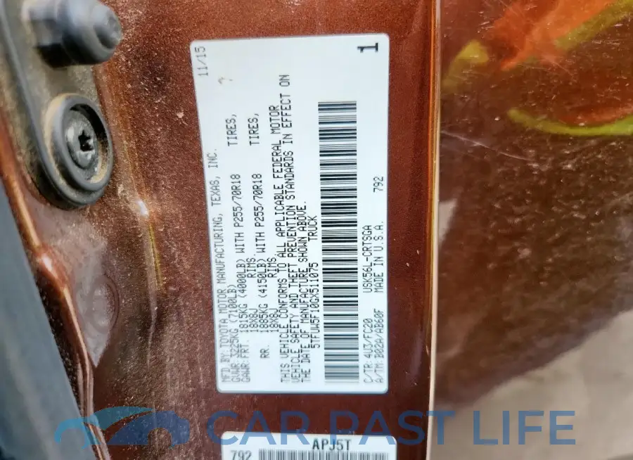 5TFUW5F10GX511075# 12