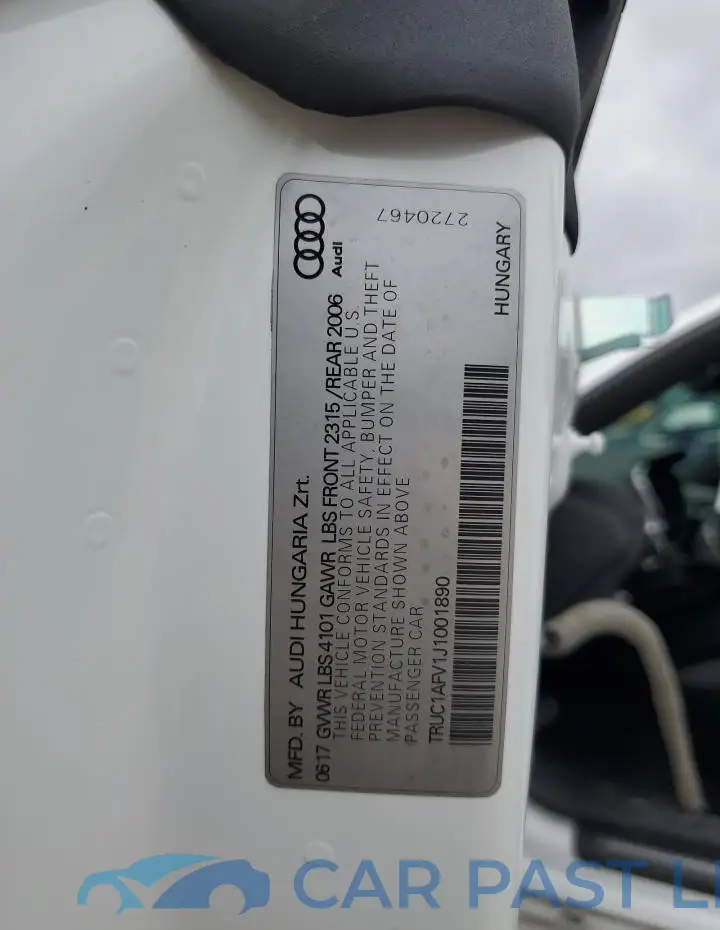 TRUC1AFV1J1001890# 13