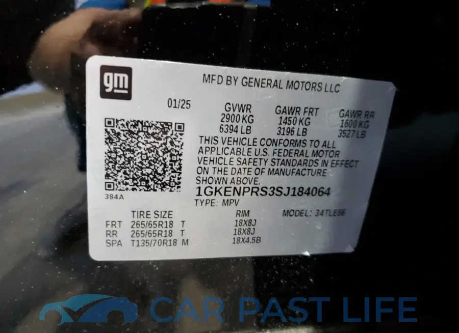 1GKENPRS3SJ184064# 14