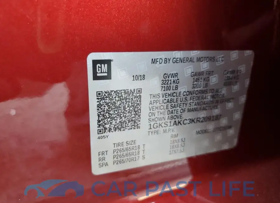 1GKS1AKC3KR209187# 13