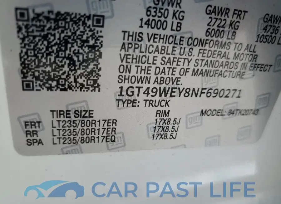 1GT49WEY9NF260961# 12