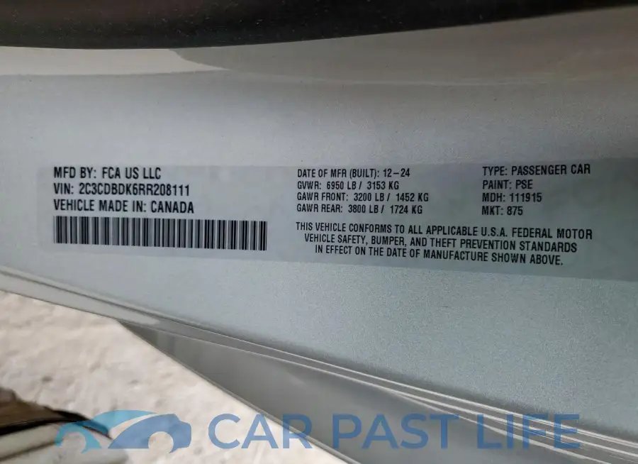 2C3CDBDK6RR208111# 12