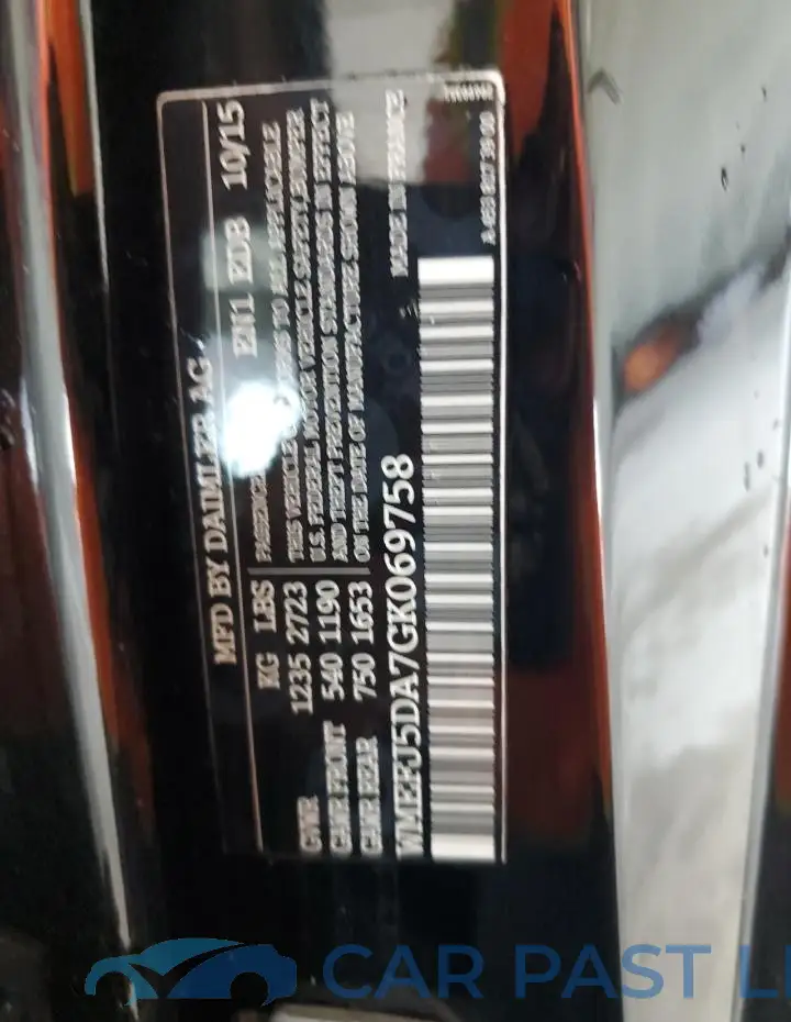 WMEFJ5DA7GK069758# 12