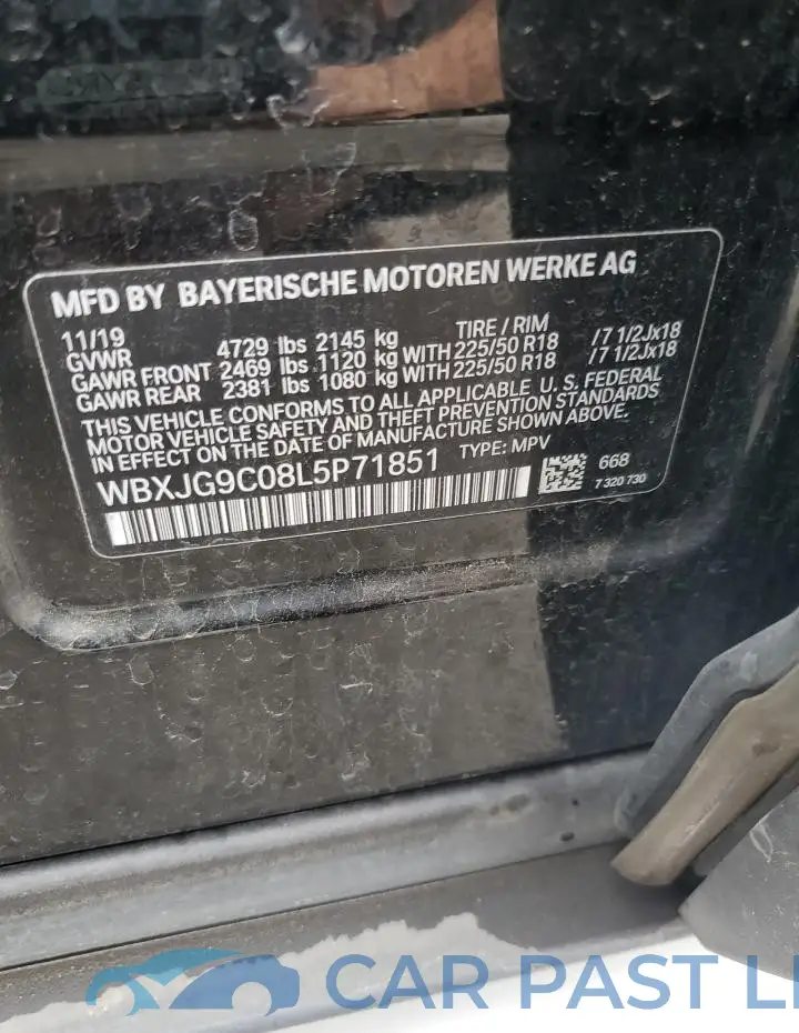 WBXJG9C08L5P71851# 13