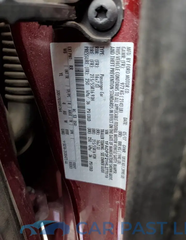 1FADP3F21HL277019# 12