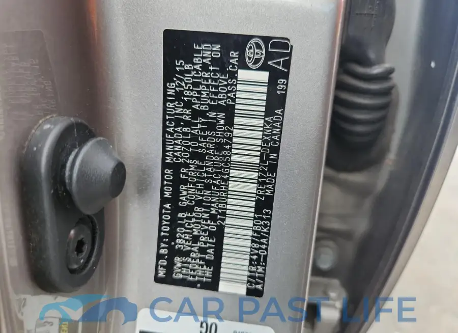 2T1BURHE4GC584792# 12