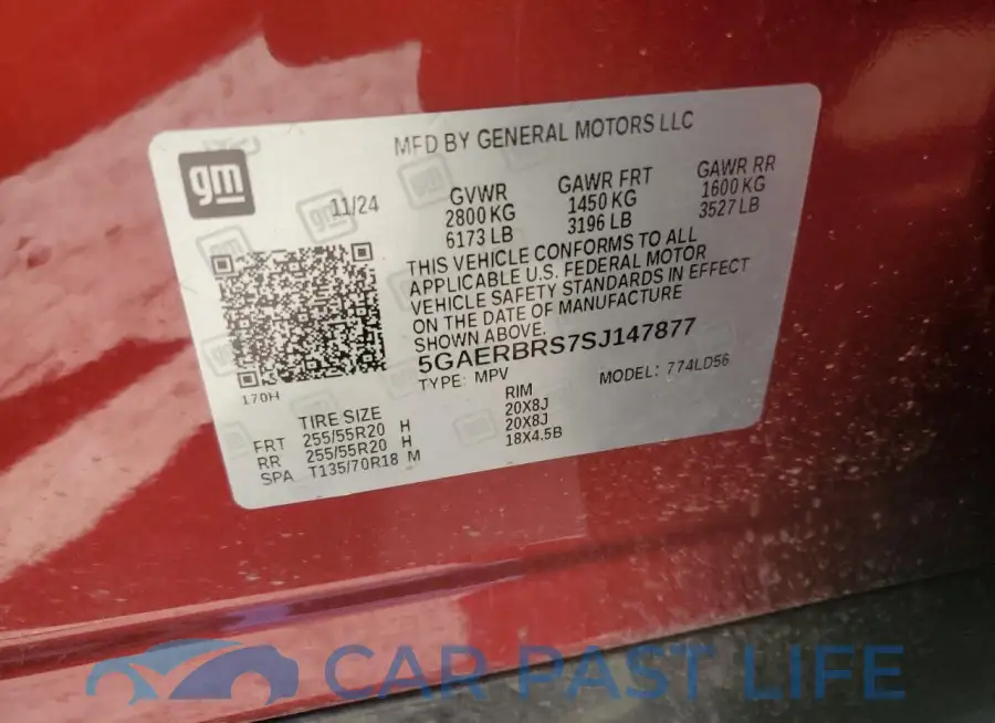 5GAERBRS7SJ147877# 13