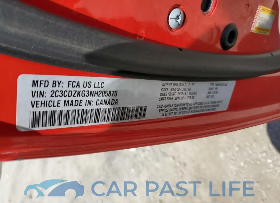 2C3CDZKG3NH205870# 12