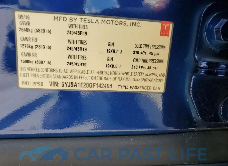 5YJSA1E20GF142494# 12