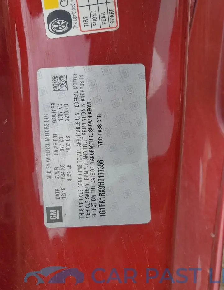 1G1FA1RX9H0177356# 12