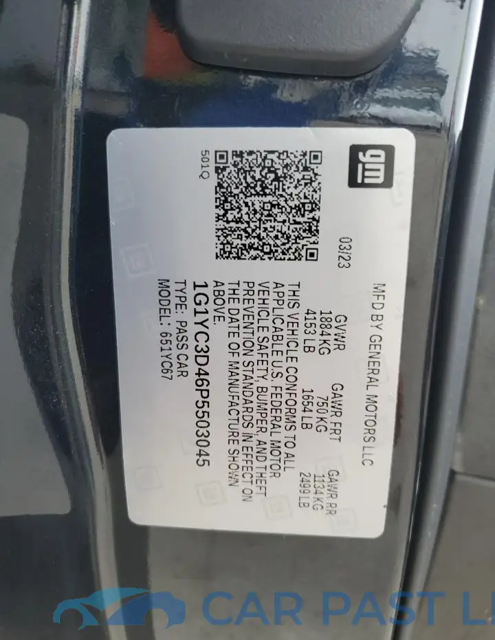 1G1YC3D46P5503045# 13
