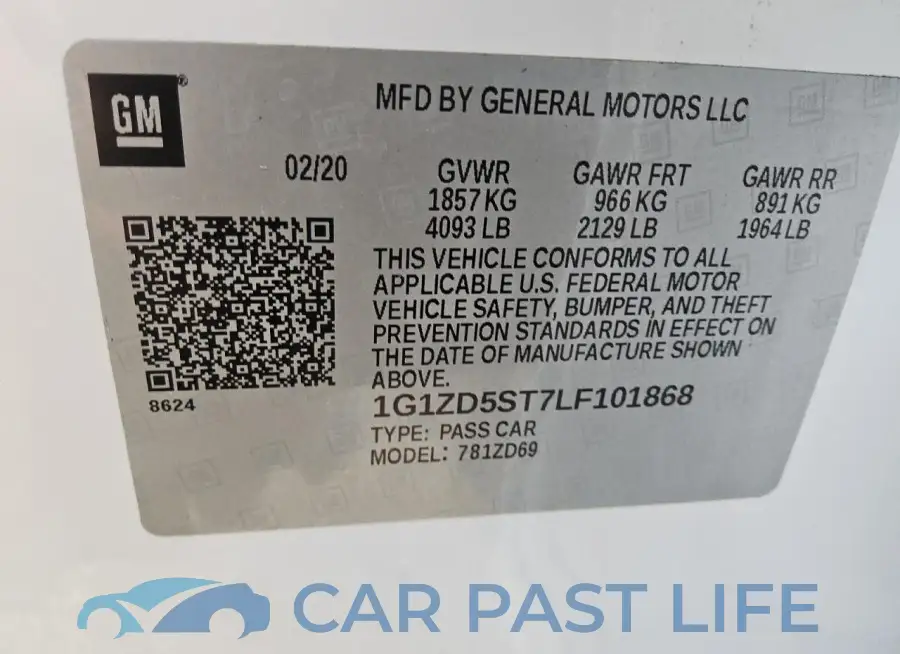 1G1ZD5ST7LF101868# 12