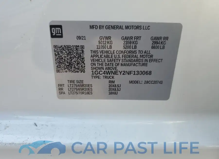 1GC4WNEY2NF130068# 13
