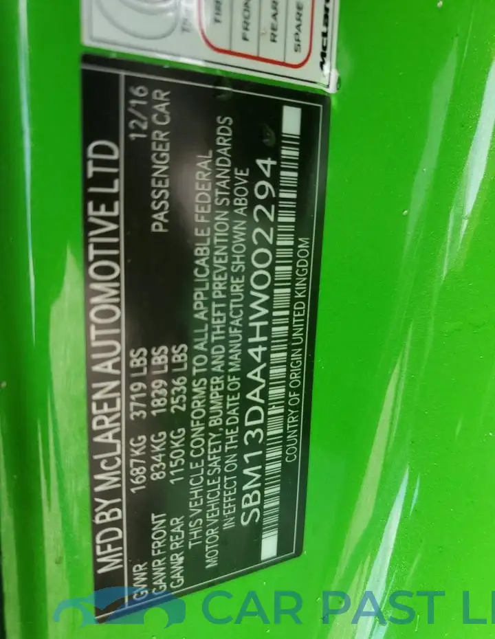 SBM13DAA4HW002294# 13