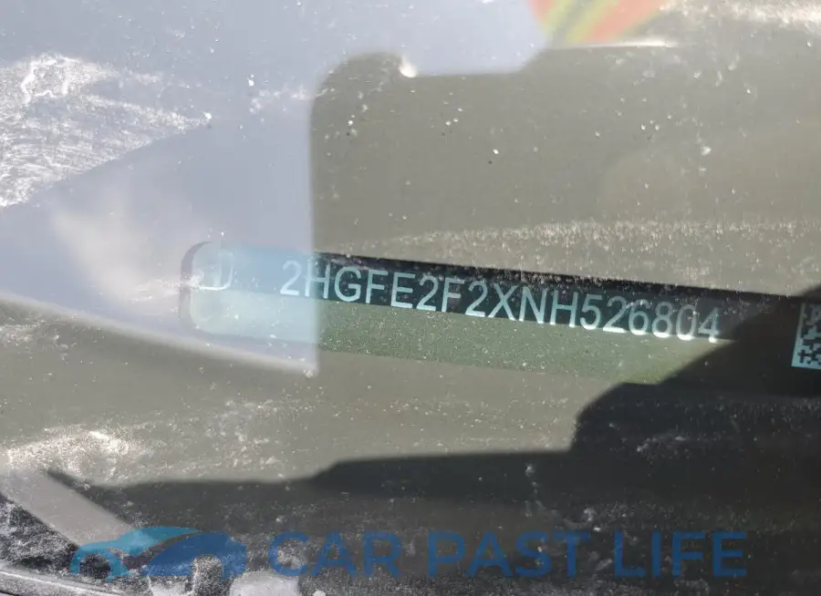 2HGFE2F2XNH526804# 12