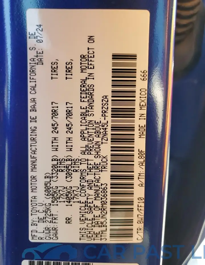 3TMLB5JN2RM036863# 12