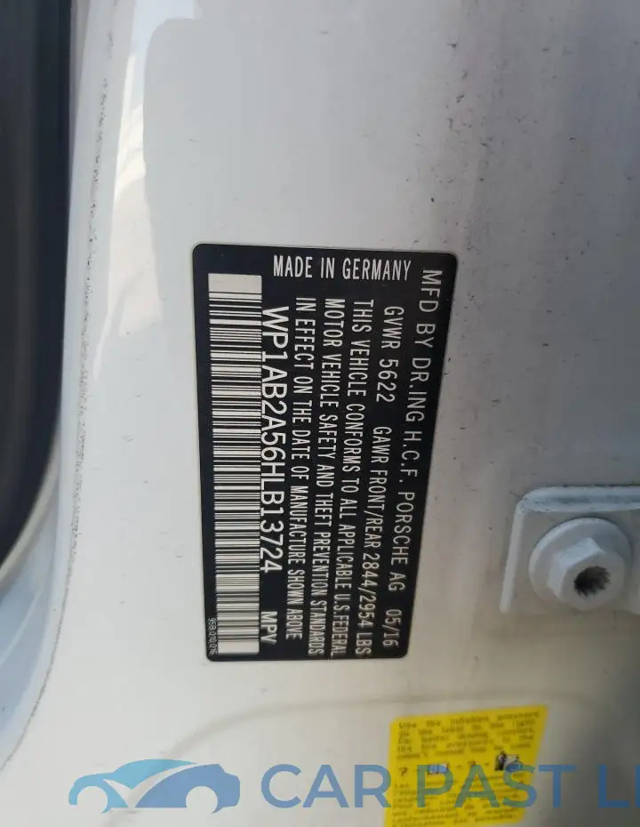 WP1AB2A56HLB13724# 12