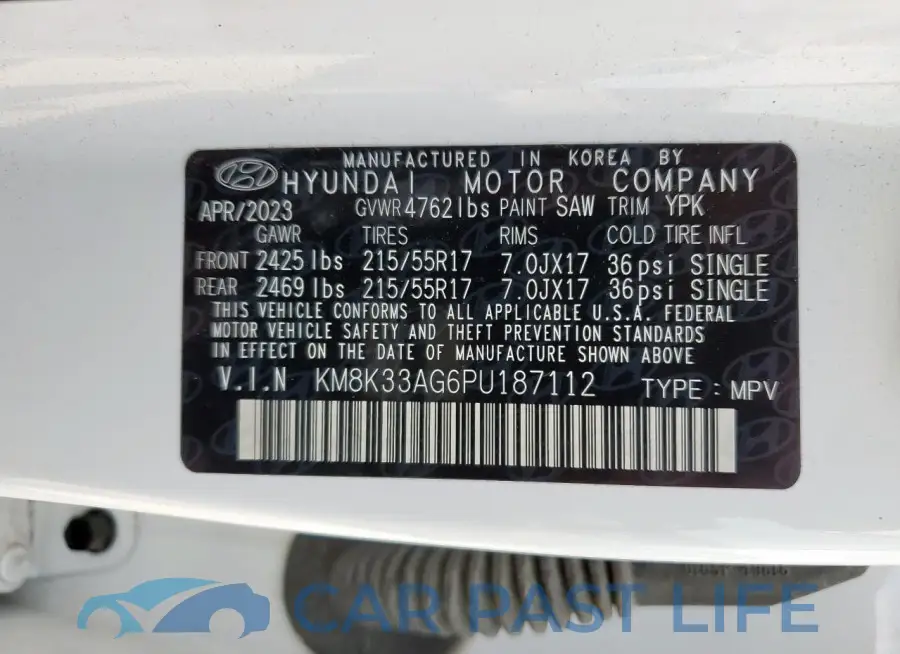KM8K33AG6PU187112# 13
