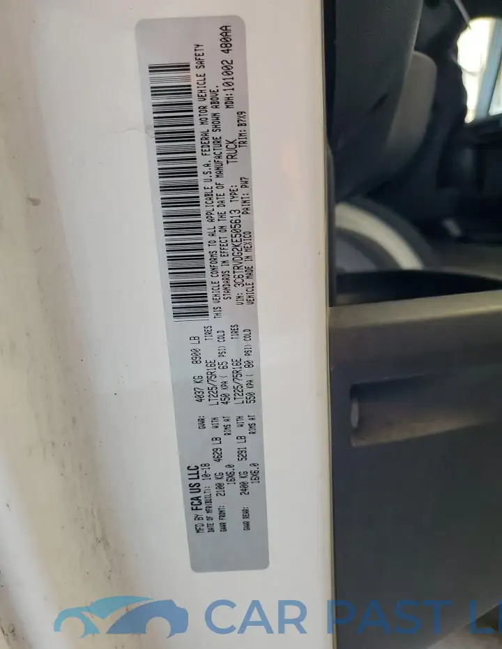 3C6TRVDG2KE505613# 13