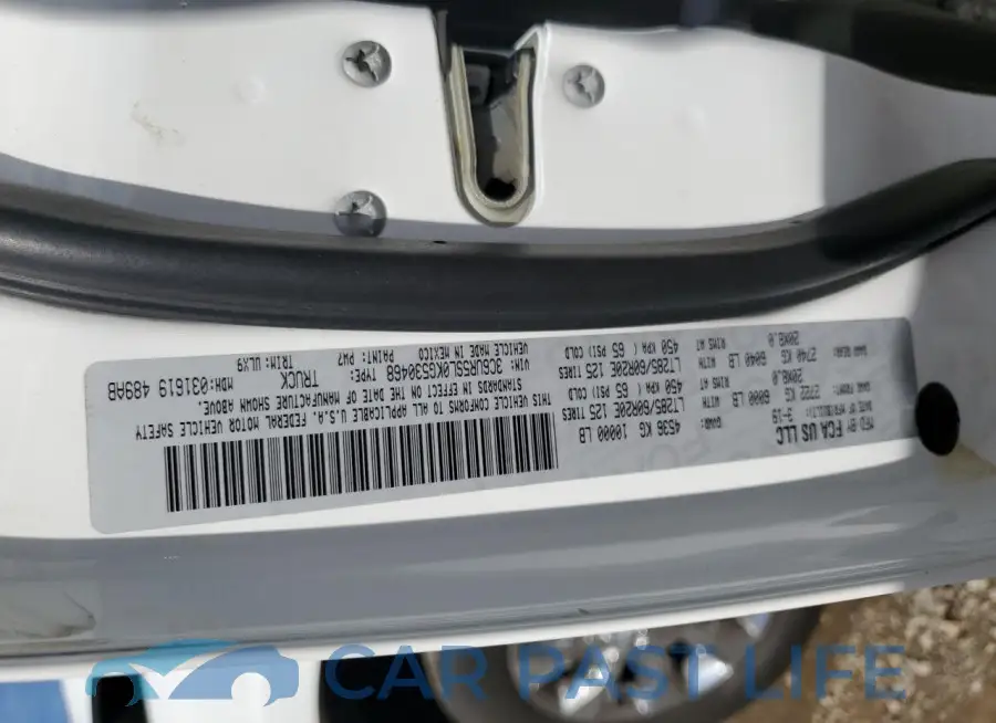 3C6UR5SL0KG530468# 12
