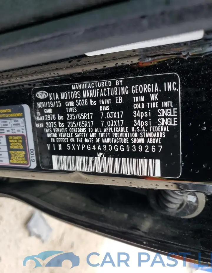 5XYPG4A30GG139267# 13