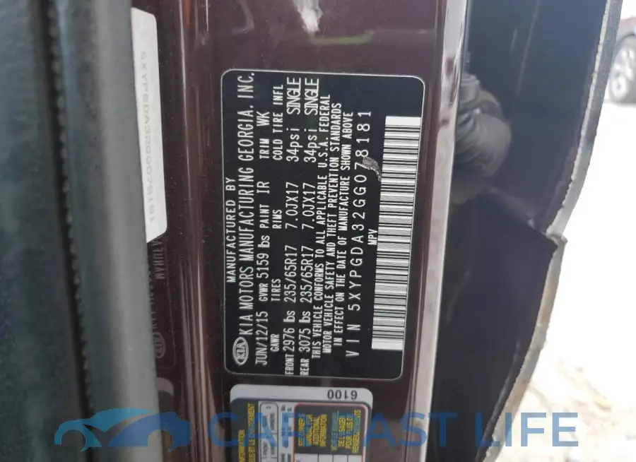 5XYPGDA32GG078181# 14