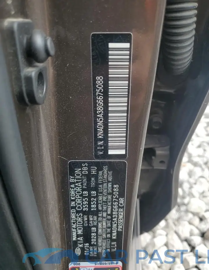 KNADN5A38G6675088# 12