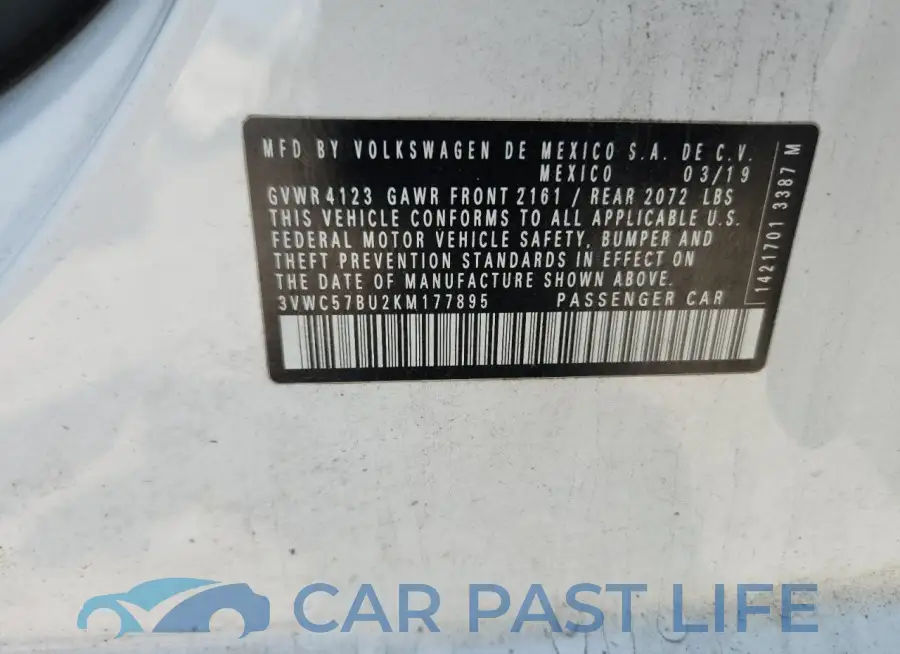 3VWC57BU2KM177895# 12
