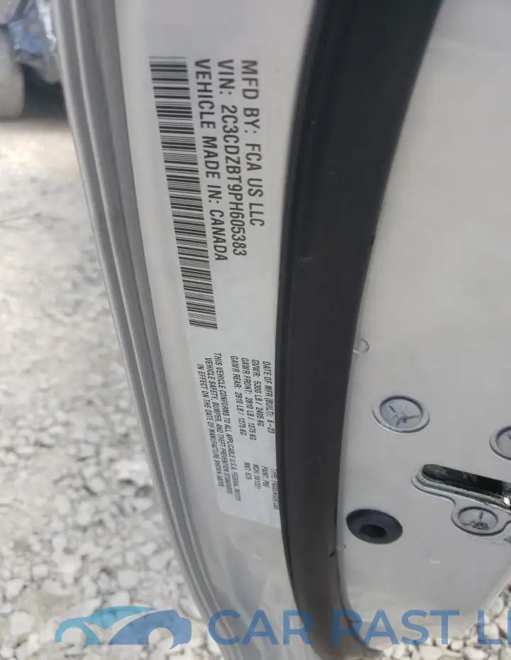2C3CDZBT9PH605383# 13
