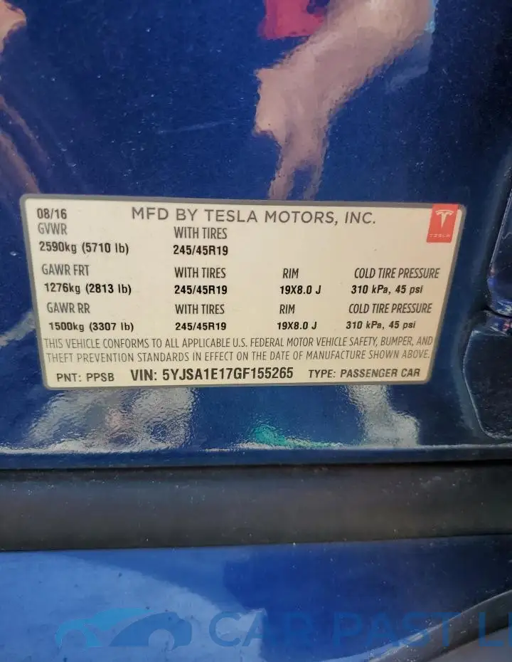 5YJSA1E17GF155265# 13