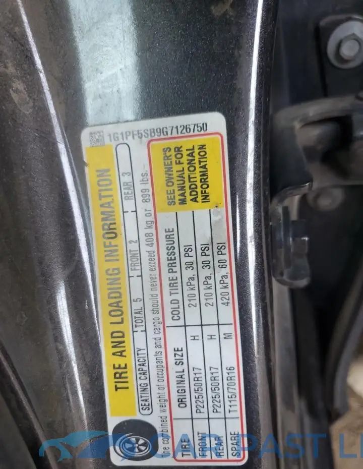 1G1PF5SB9G7126750# 13