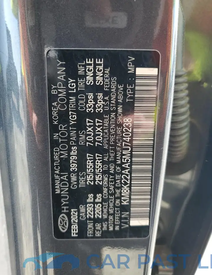 KM8K22AA5MU740238# 12